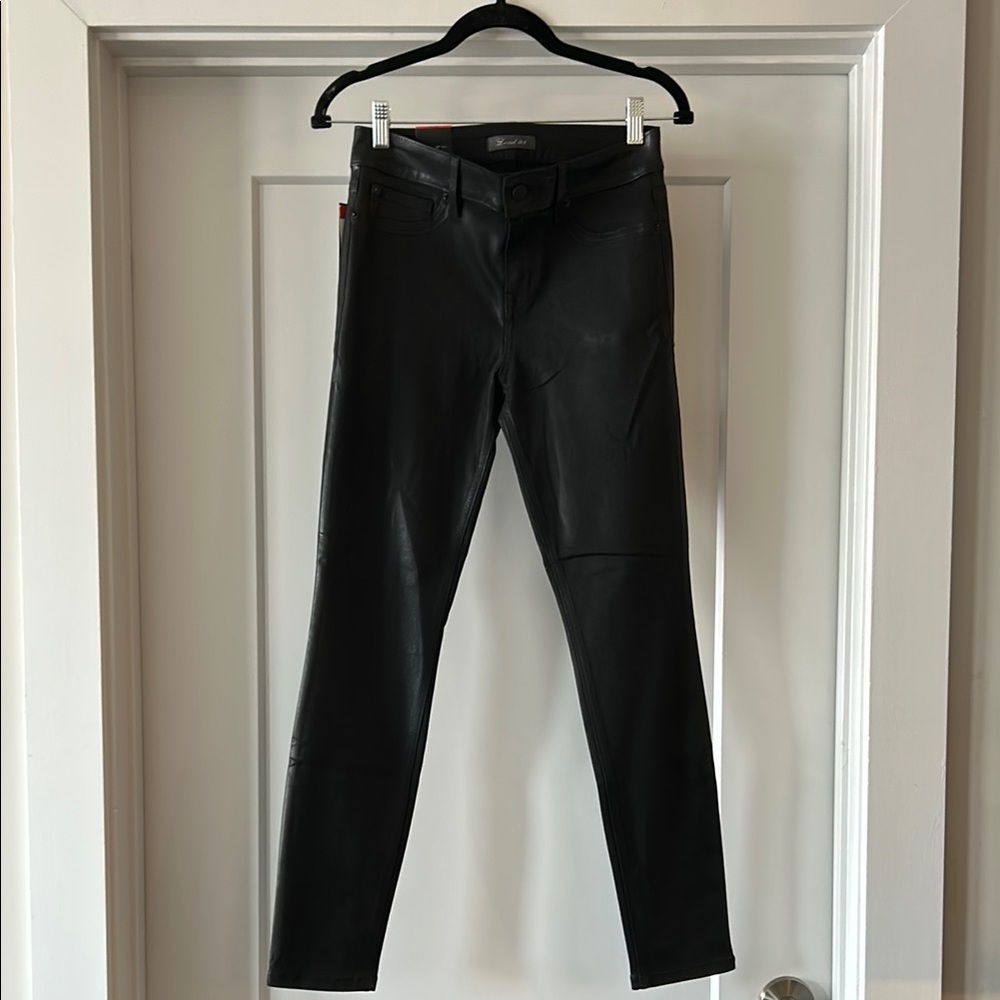 Level 99 Mid Rise Coated Skinny Jean
